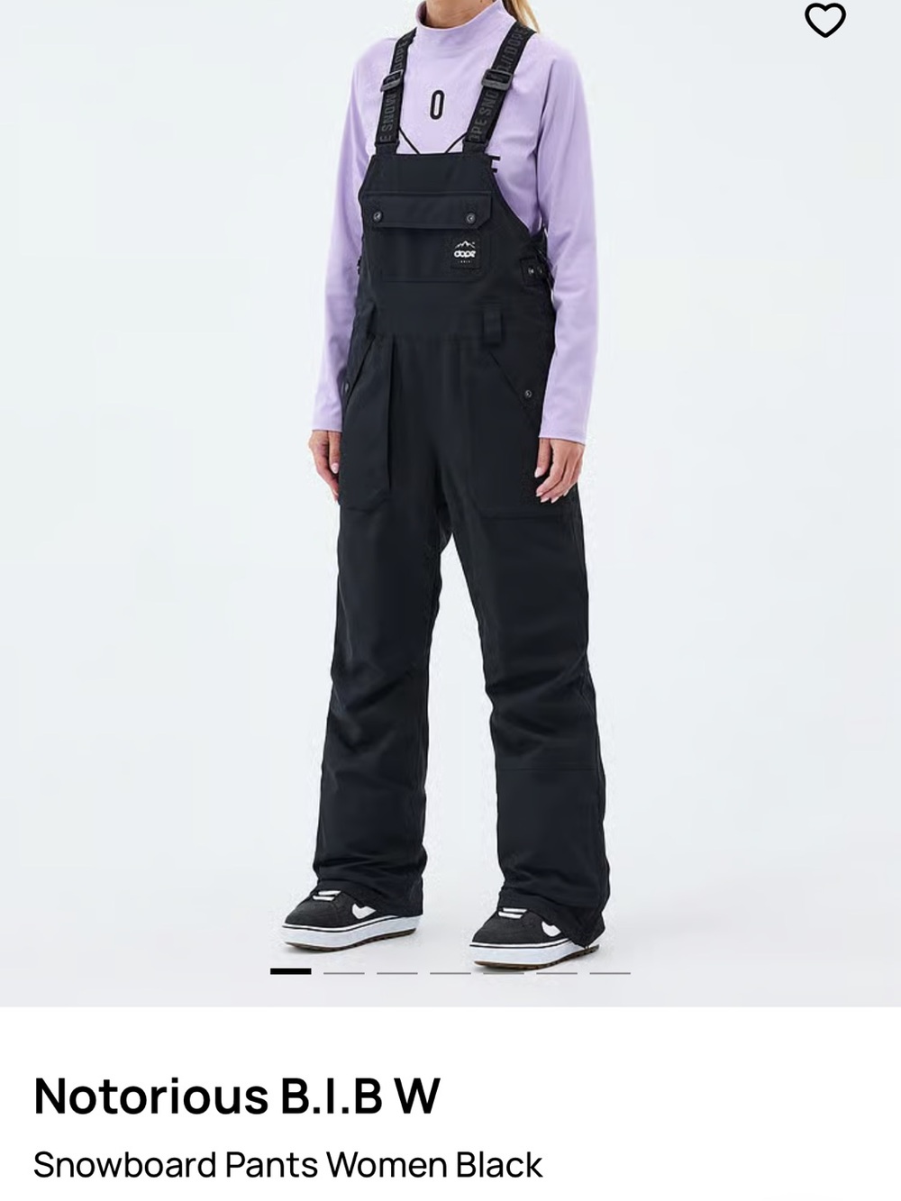 Black Snow Bib Jumpsuit